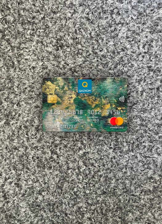 Download Kazakhstan Qazkom bank JCB bank mastercard photolook front Photoshop template